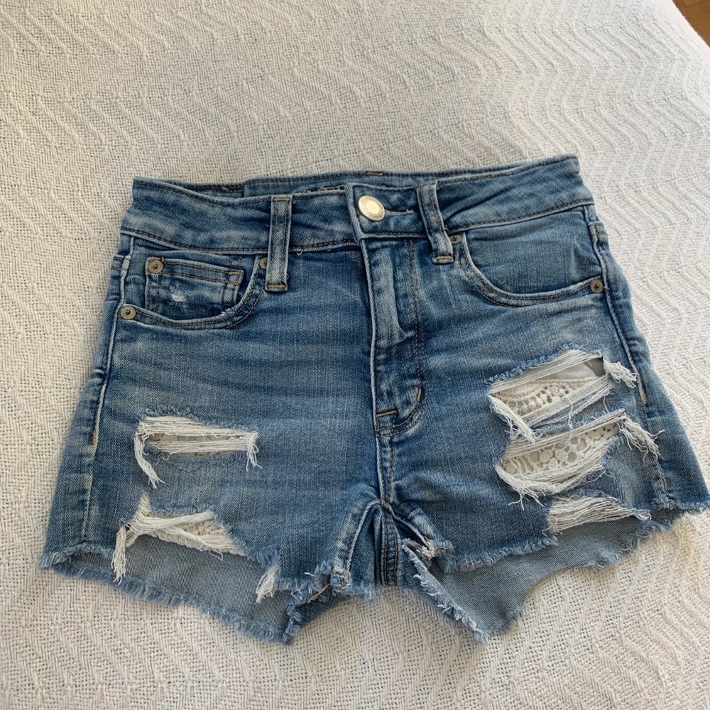 American eagle next level stretch jean shorts